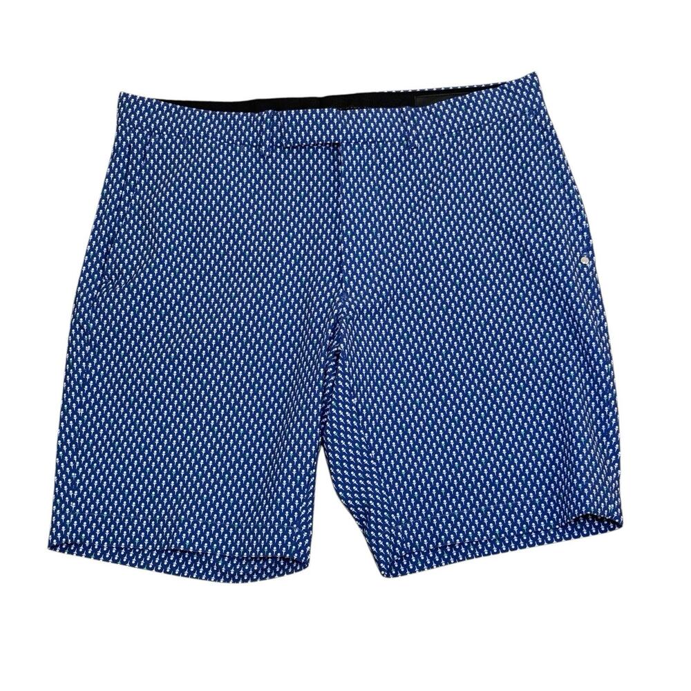 RLX Ralph Lauren Shorts Men's 34 Blue Golf Tailored Fit Performance Ball and Tee